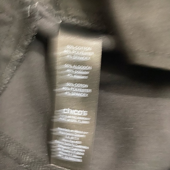 Chico’s SO SLIMMING Straight Leg Pants 0 Womens Size 4 XS Short Classic Trousers - Picture 12 of 12